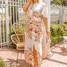 Complete Awe Floral Midi In Peach Curves Image - 1