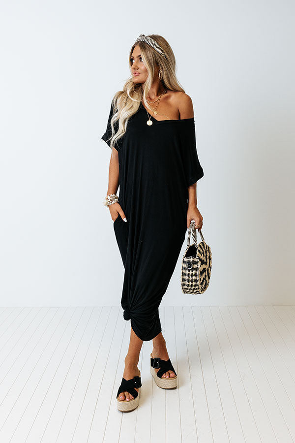 Dallas Layover T-Shirt Midi In Black Image - 1