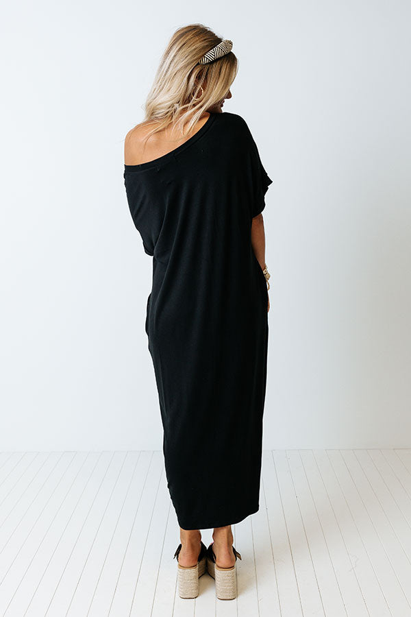 Dallas Layover T-Shirt Midi In Black Image - 3