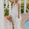 Bahama Nights Halter Maxi in Ivory Image - 1