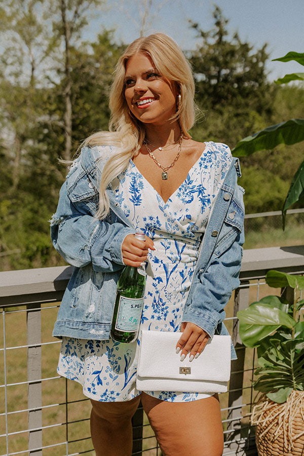 Risen South Town Distressed Denim Jacket in Medium Wash Curves Image - 1