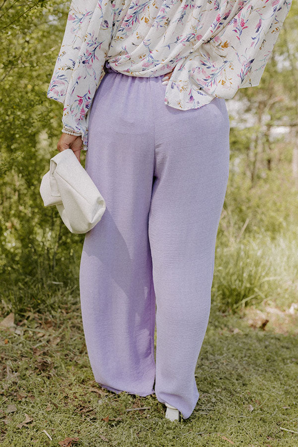 Ivy Brunch High Waist Pants In Lavender Curves Image - 5