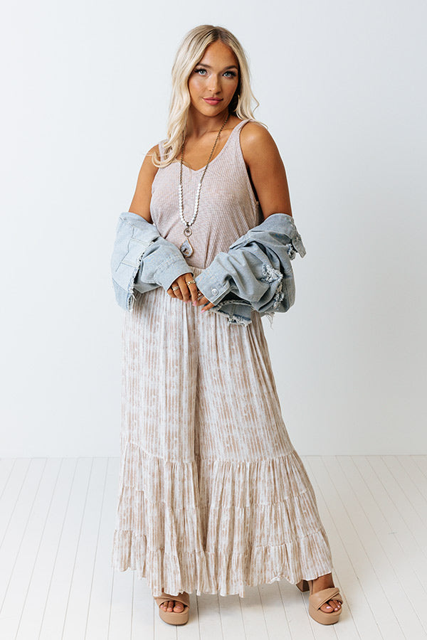 Slow Mornings Shift Tank In Taupe Image - 3