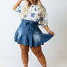 Move On Chambray Skort Curves Image - 1