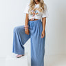 Summer In Malibu Pleated Pants In Sky Blue Image - 1
