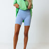 Daily Basis Biker Shorts In Sky Blue Image - 1
