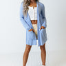 Chic Journey Cardigan In Sky Blue Image - 1