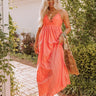 Sweetest Dream Eyelet Maxi In Coral Image - 1