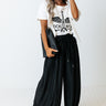Summer In Malibu Pleated Pants In Black Image - 1