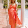 Sweetest Dream Eyelet Maxi In Coral Curves Image - 1