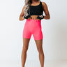 In First Place Biker Short In Neon Pink Image - 1