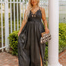 Sweetest Dream Eyelet Maxi In Black Curves Image - 1
