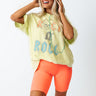Rock N Roll Oversized Distressed Tee Image - 1