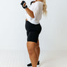 Daily Basis Biker Shorts In Black Curves Image - 1