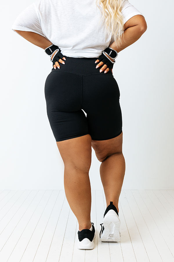 Daily Basis Biker Shorts In Coral Curves • Impressions Online Boutique