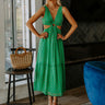 Lovely Evening Cut Out Maxi In Green Image - 1