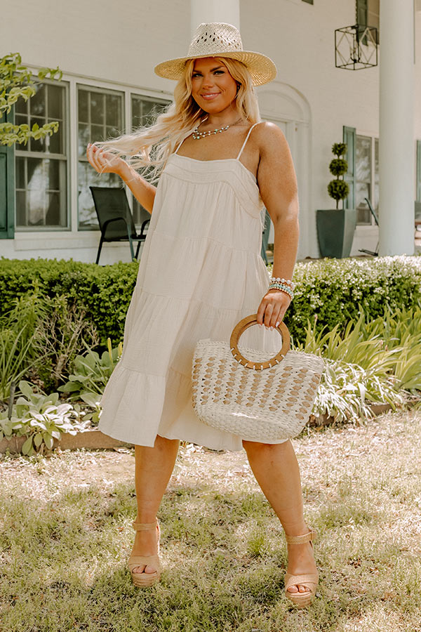 Local Guide Shift Dress In Light Champagne Curves Image - 5