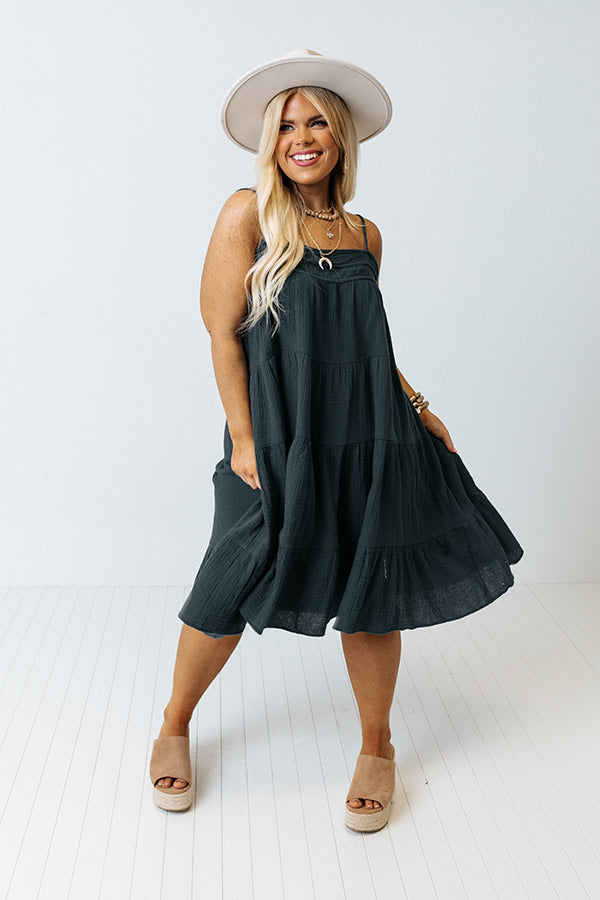 Local Guide Shift Dress In Teal Curves Image - 4