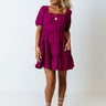 Falling Head Over Heels Babydoll Dress In Orchid Image - 1