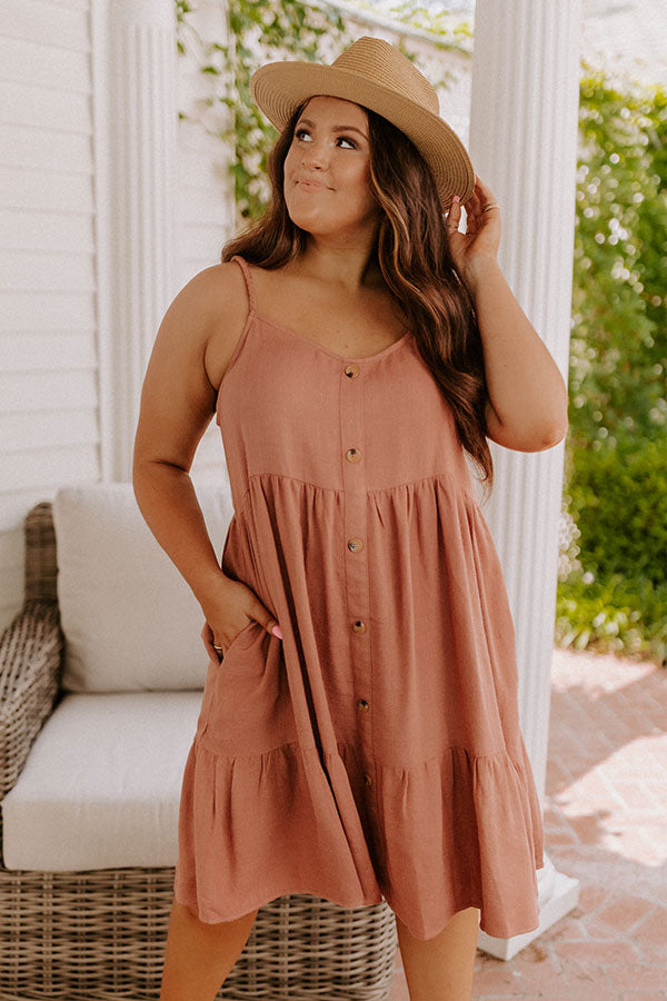 Wishing Tree Shift Dress In Rustic Rose Curves Image - 1