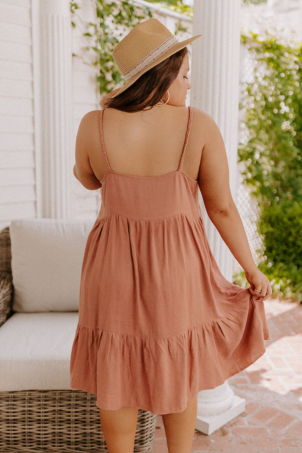 Wishing Tree Shift Dress In Rustic Rose Curves Image - 4