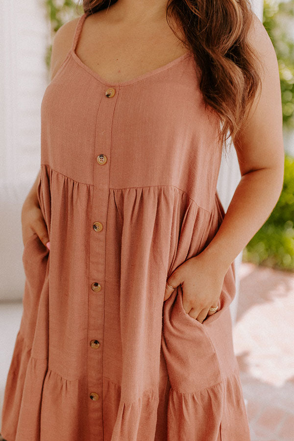 Wishing Tree Shift Dress In Rustic Rose Curves Image - 3