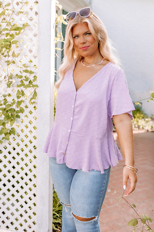 Exchanging Stories Shift Top In Lavender Curves Image - 2