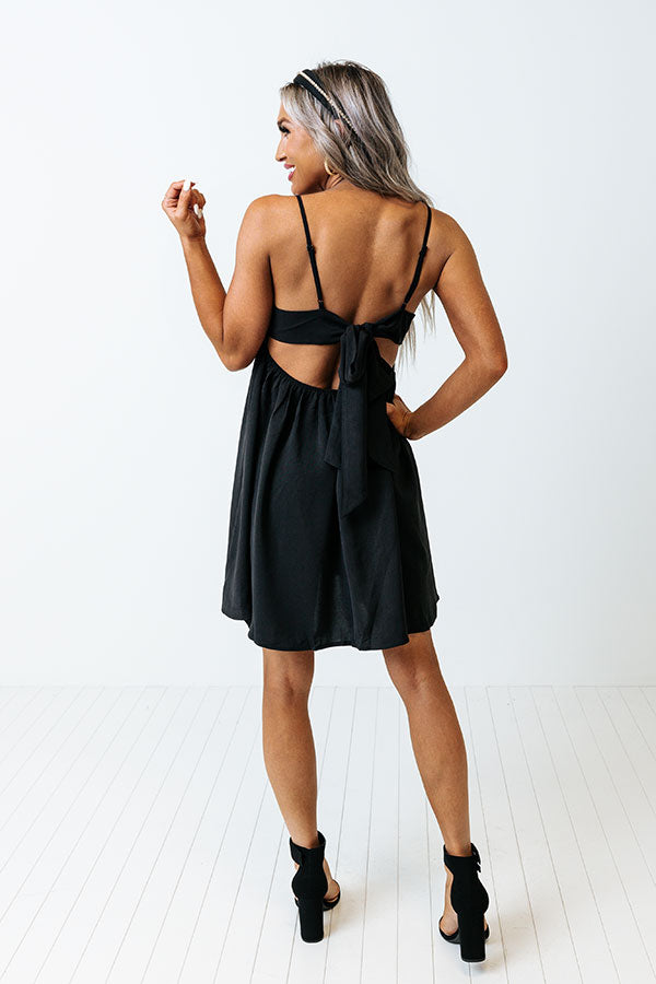 Pairs Well With Prosecco Babydoll Dress In Black Image - 4