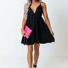 Pairs Well With Prosecco Babydoll Dress In Black Image - 1