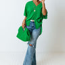 Trendy City Shift Top In Kelly Green Image - 1