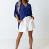 Trendy City Shift Top In Royal Blue Image - 1