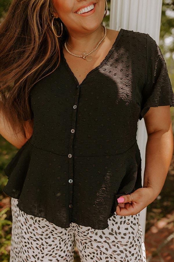 Exchanging Stories Shift Top In Black Curves Image - 3