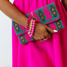 Vibe Check Bracelet Set In Neon Pink Image - 1