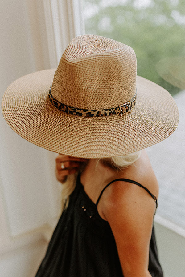 Aloha State Of Mind Raffia Fedora In Tan Image - 3