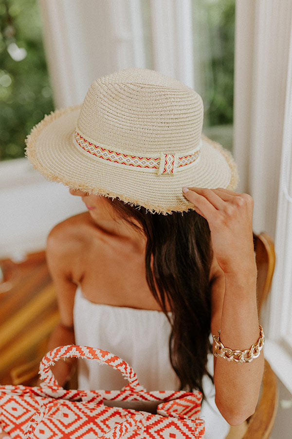 Pool Time Raffia Fedora Image - 2