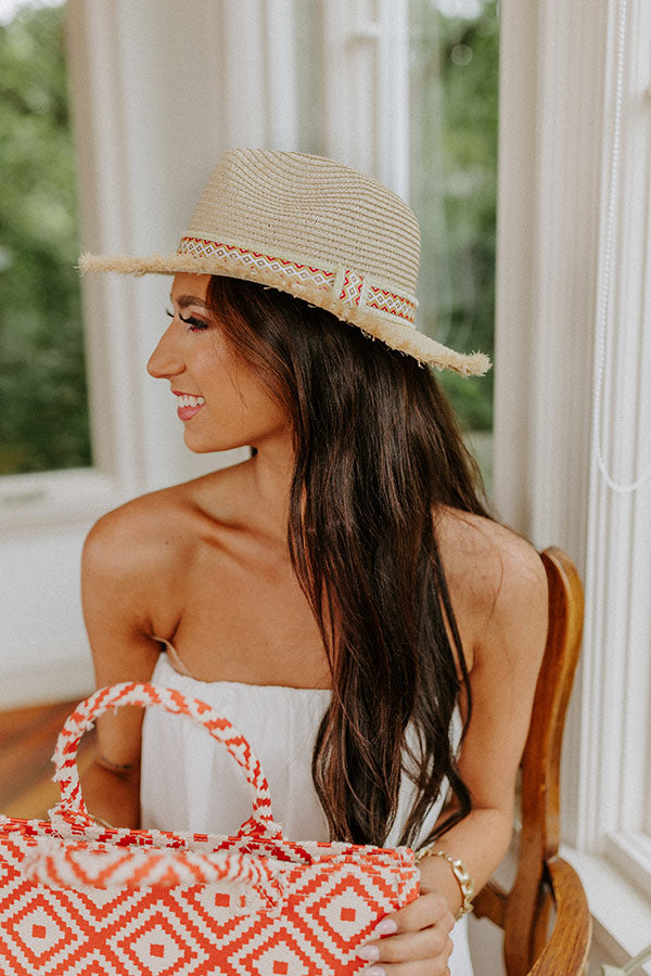 Pool Time Raffia Fedora Image - 1