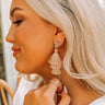 Frill Deal Tassel Earrings In Iced Latte Image - 1