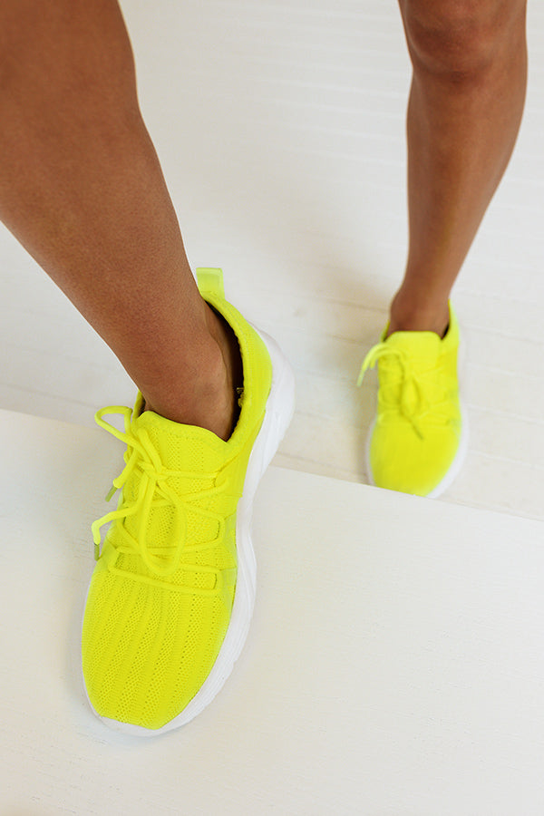 The Arwyn Sneaker In Neon Yellow