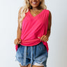 Friends For Life Shift Tank In Hot Pink Curves Image - 1