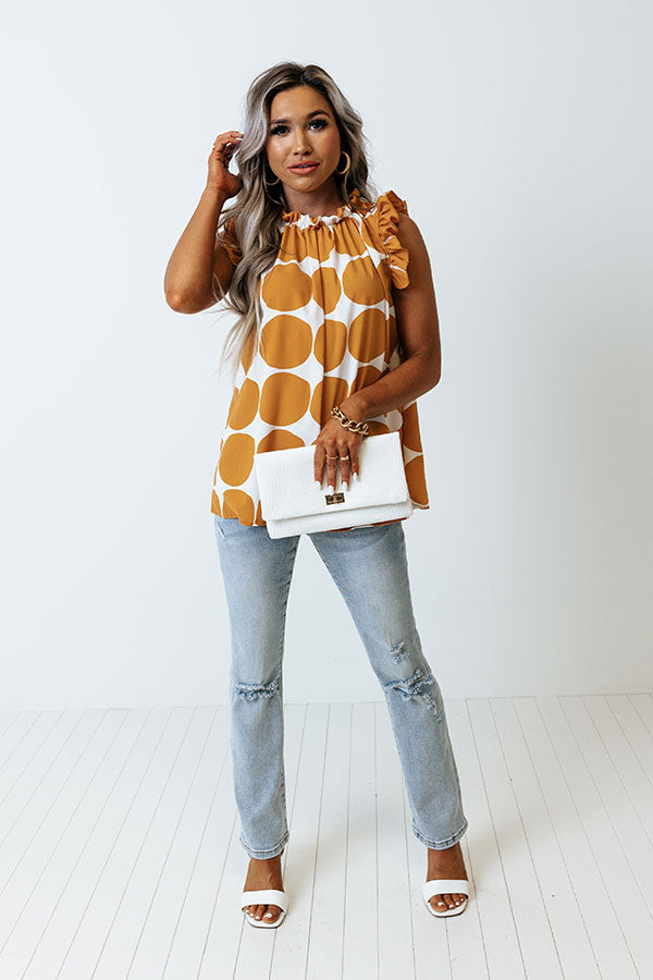 Brunch And Go Shift Top In Camel