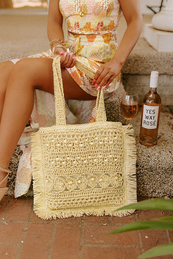 Thank You Maui Much Woven Tote In Natural