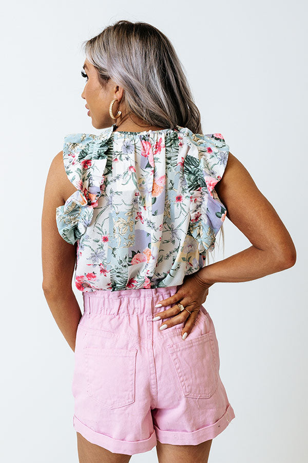 Sweetest Dream Floral Shift Top Image - 4