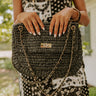 Sunny Pier Woven Purse In Black Image - 1