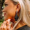 Frill Deal Tassel Earrings In Black Image - 1