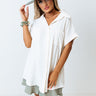 Cooler Waters Button Up Top In Cream Image - 1