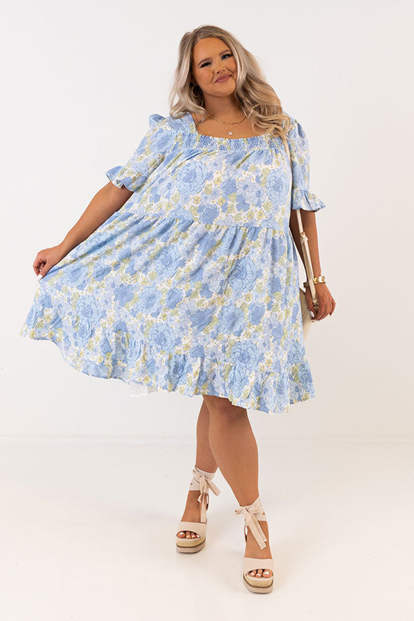 Flip The Page Floral Shift Dress Curves Image - 1