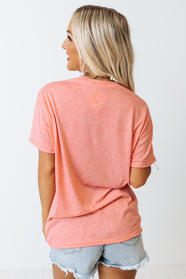 Plain And Simple Shift Tee In Pink Image - 4