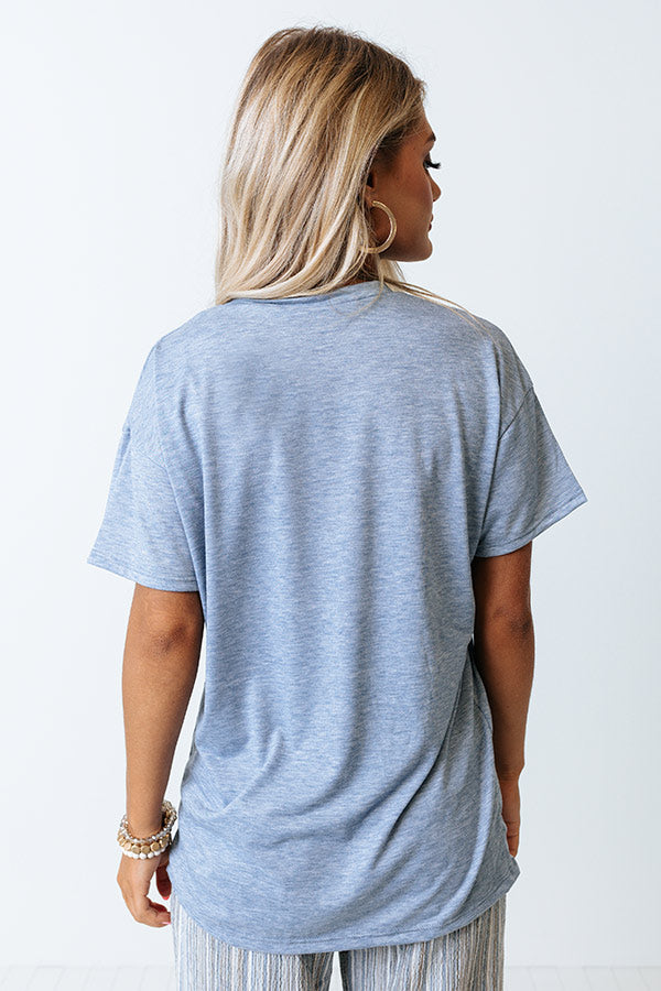 Plain And Simple Shift Tee In Airy Blue Image - 3