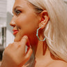 Be My Muse Hoop Earrings In Aqua Image - 1