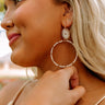 Weekend By The Coast Hoop Earrings In Ivory Image - 1